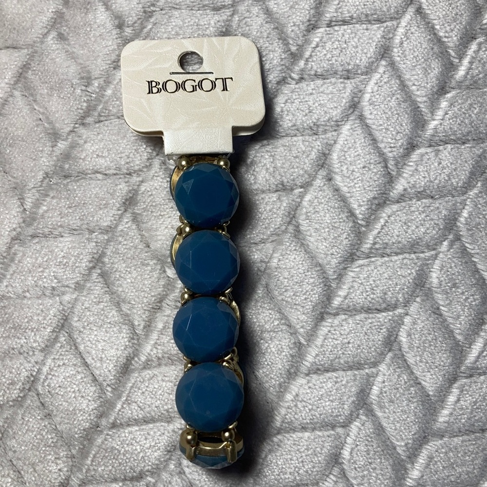 Blue and gold bracelet